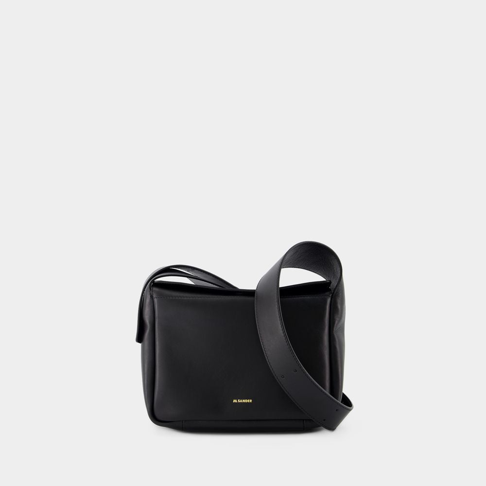 Jil Sander Women's Flap Mini Shoulder Bag in Black | J07WG0064P6569