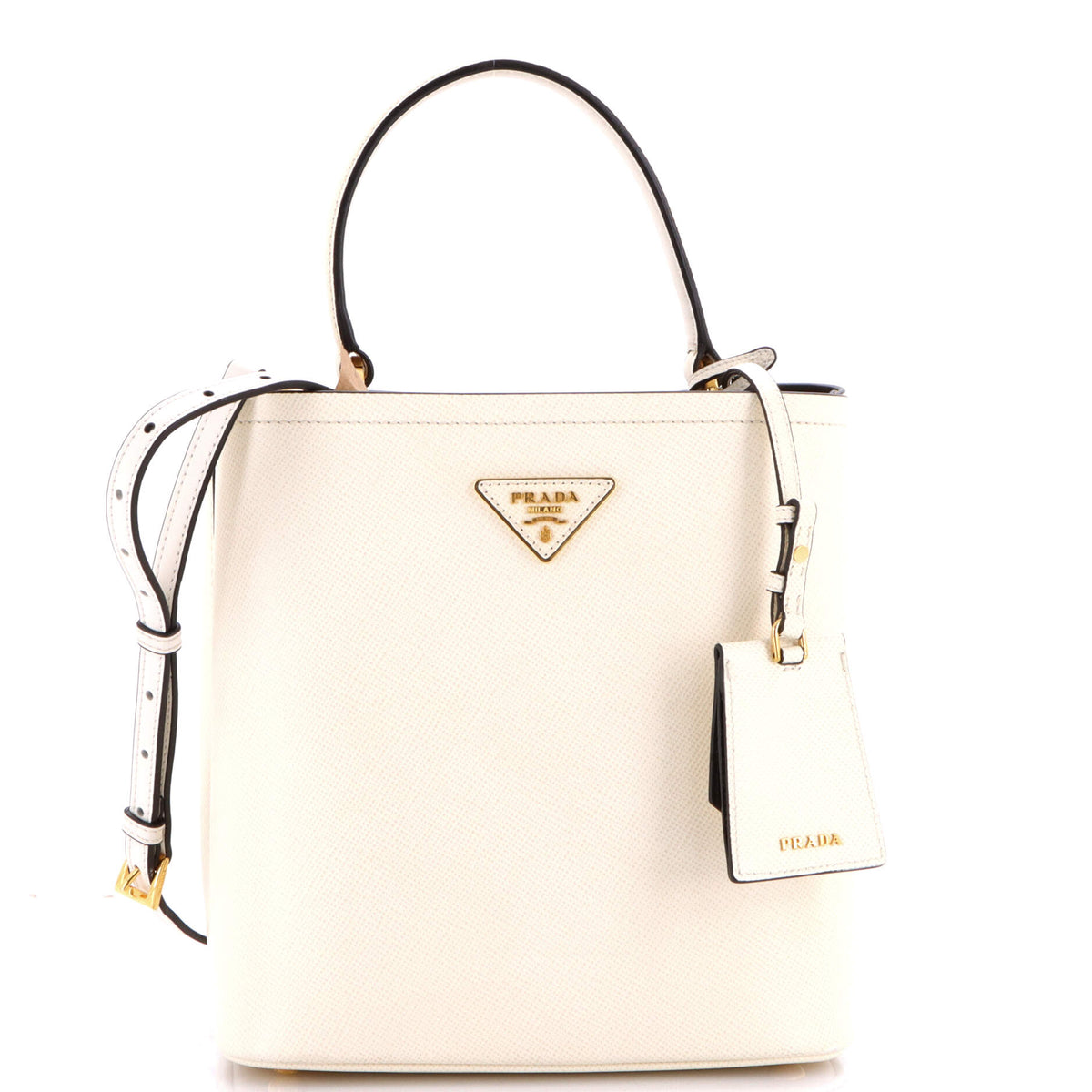 Prada PRADA Panier Bucket Bag Saffiano Leather Medium