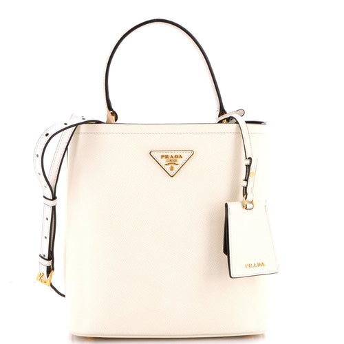 PRADA Panier Bucket Bag Saffiano Leather Medium