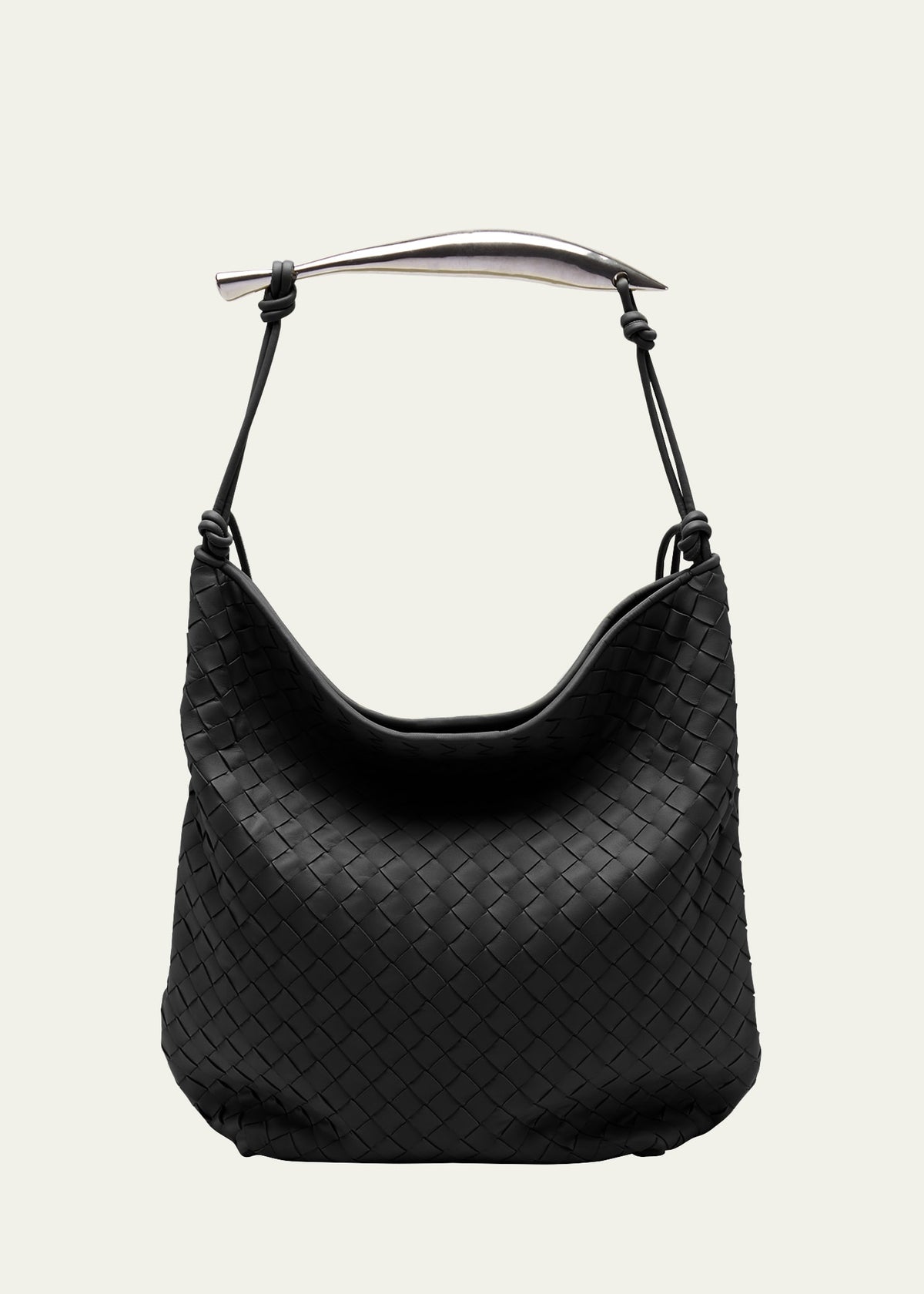 Bottega Veneta Sardine Large Intrecciato Leather Hobo Bag