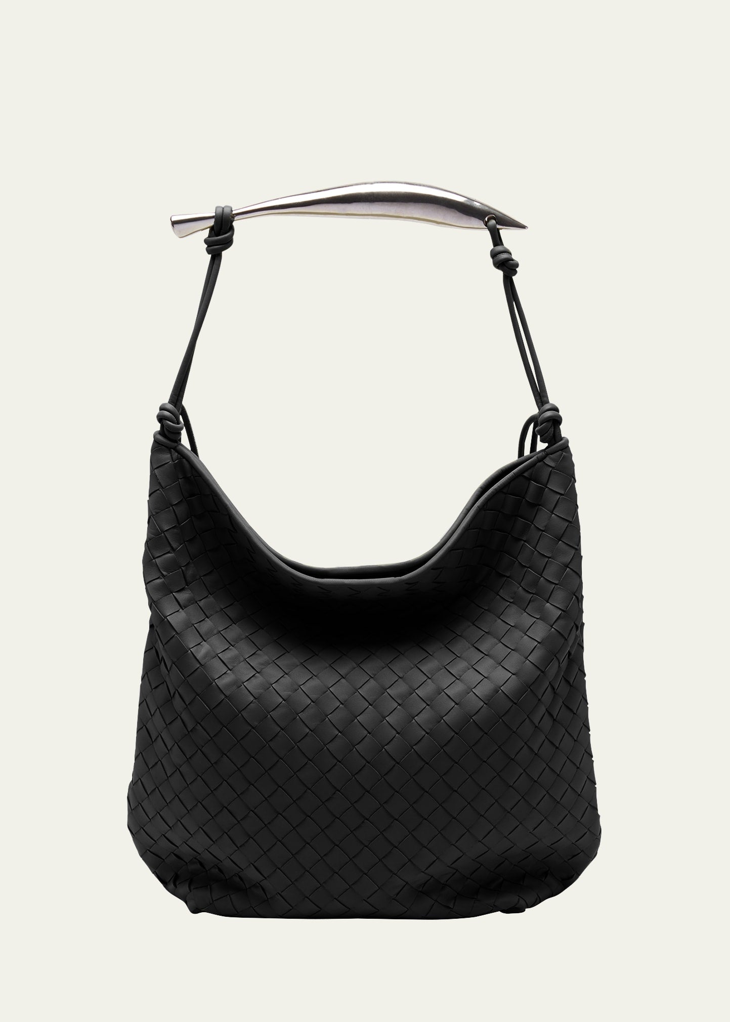 Bottega Veneta Große Sardine-Hobo-Tasche aus Intrecciato-Leder