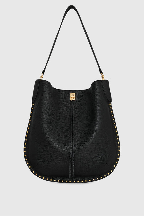Darren Slim Hobo Bag In Black
