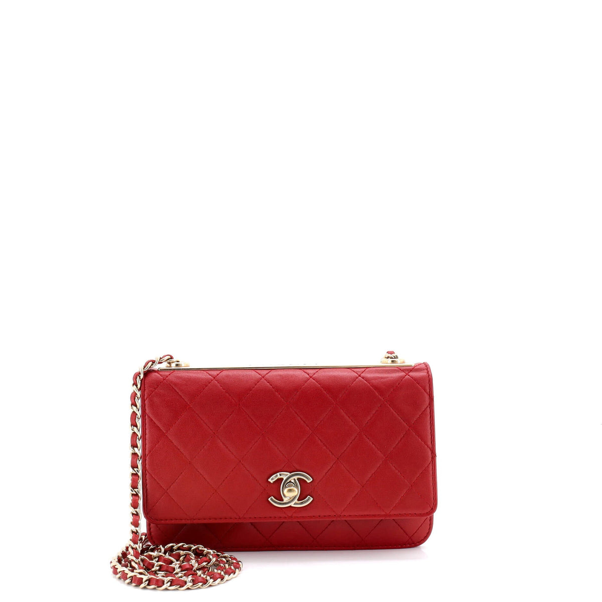 Chanel CHANEL Trendy CC Wallet on Chain Quilted Lambskin