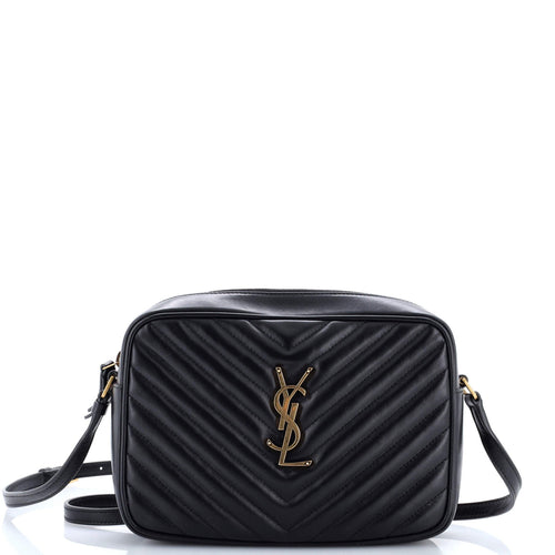 Lou Camera Bag Matelasse Chevron Leather Small