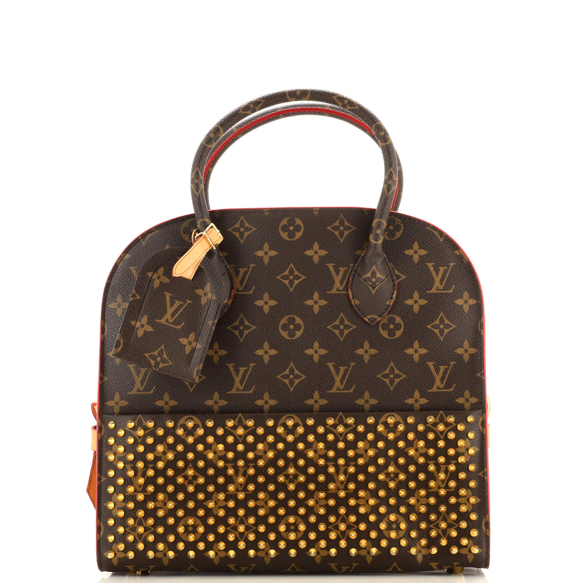 Louis Vuitton x Christian Louboutin Shopping Bag Calf Hair and Monogram Canvas