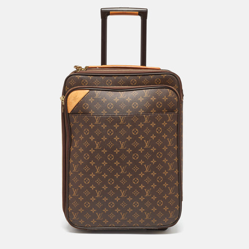 Monogram Canvas Business Pegase Legere 55 Luggage