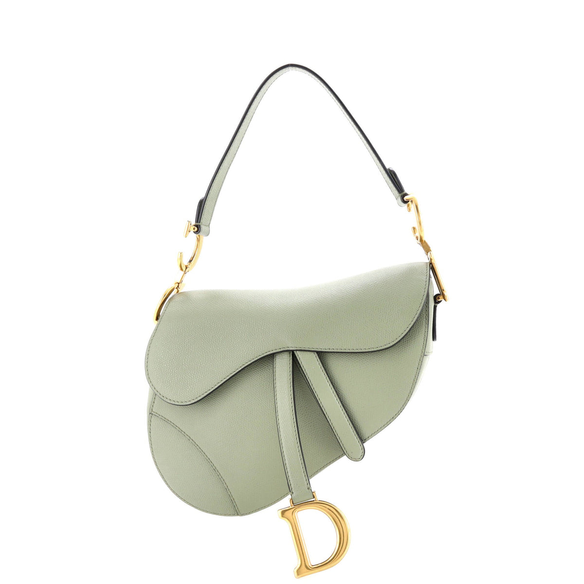 Christian Dior Saddle Handbag Leather Medium