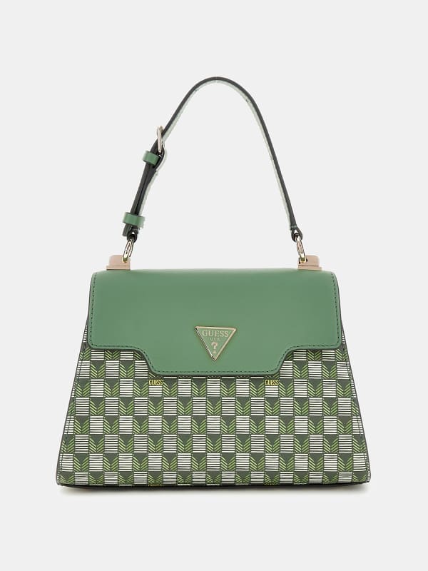 Guess G Wave Geometric-Print Handbag