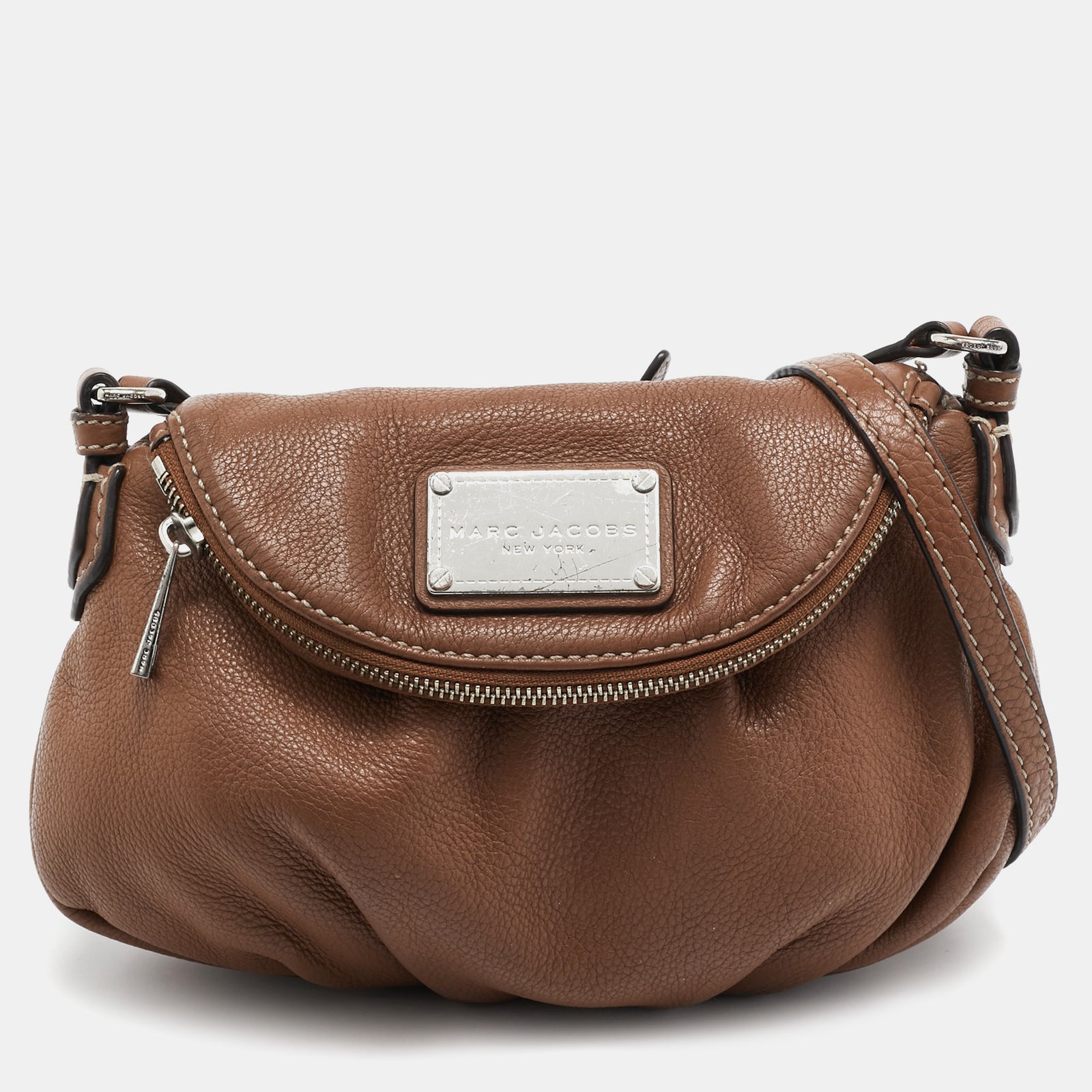 Marc By Marc Jacobs Marc By Marc Jacobs Brown Leather Classic Q Natasha Crossbody Bag