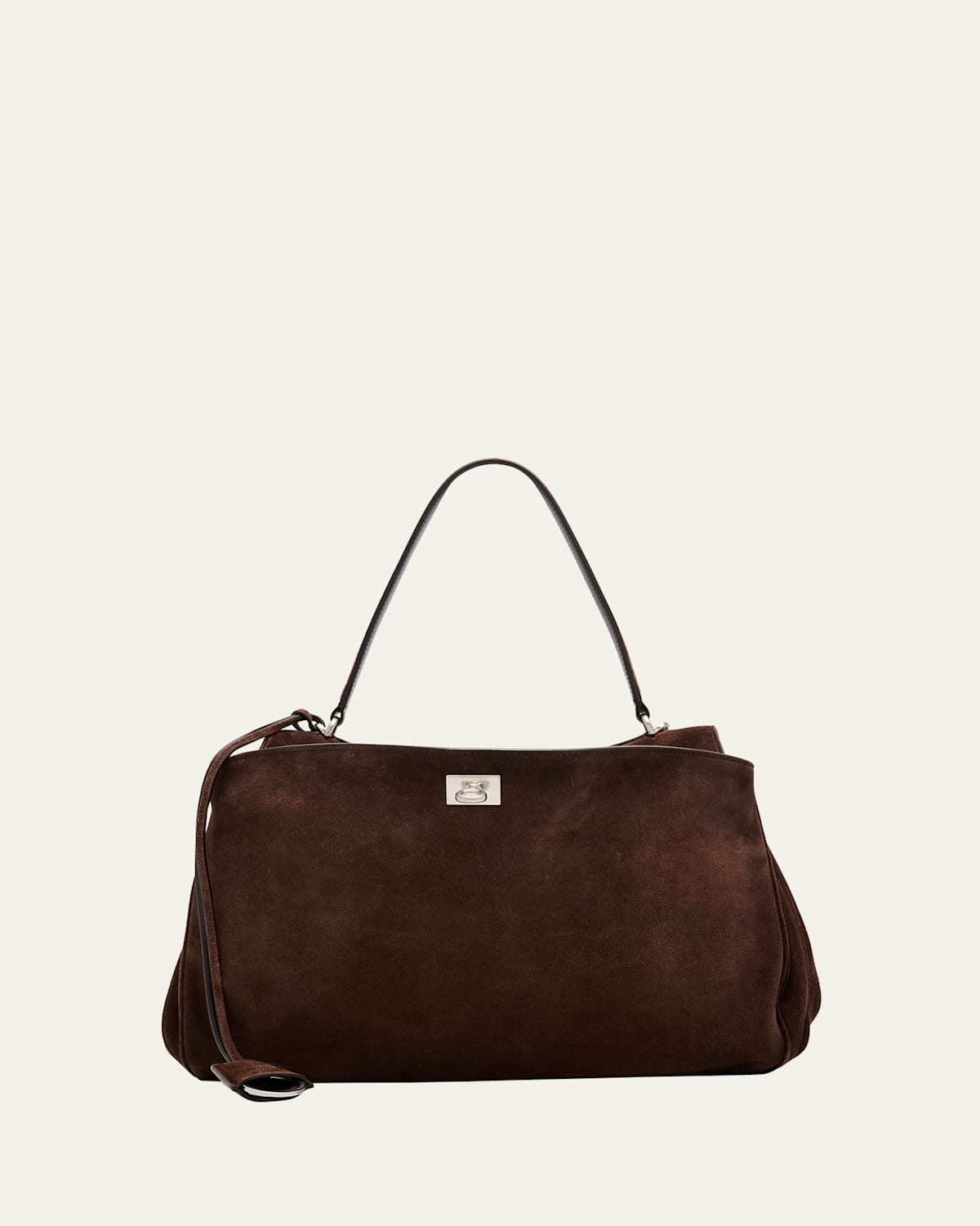 Balenciaga Rodeo Suede Top-Handle Bag