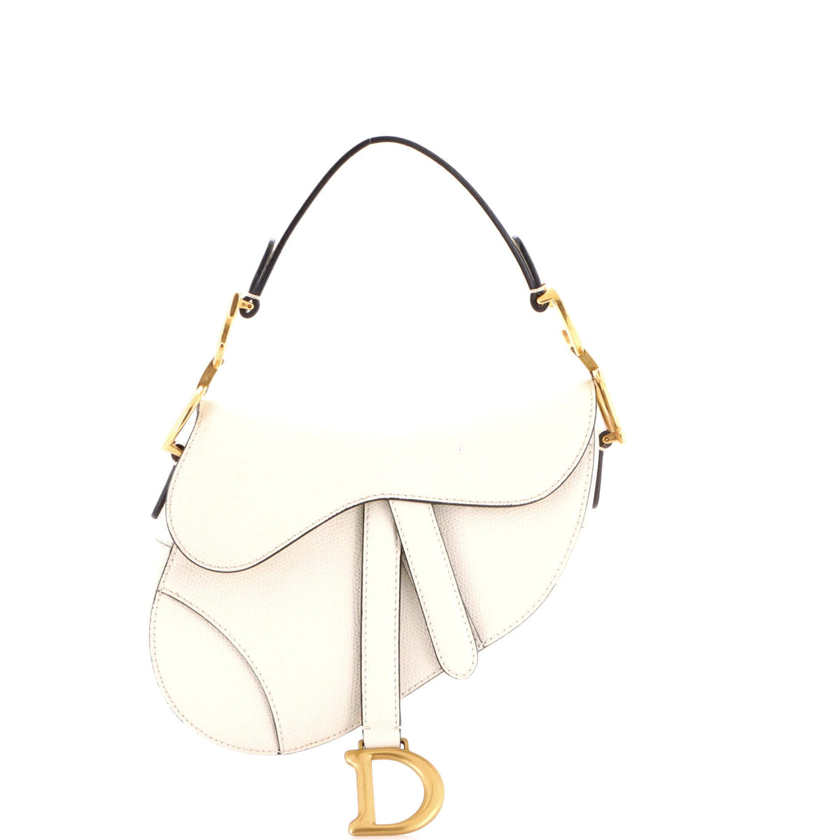 Christian Dior Saddle Handbag Leather Mini