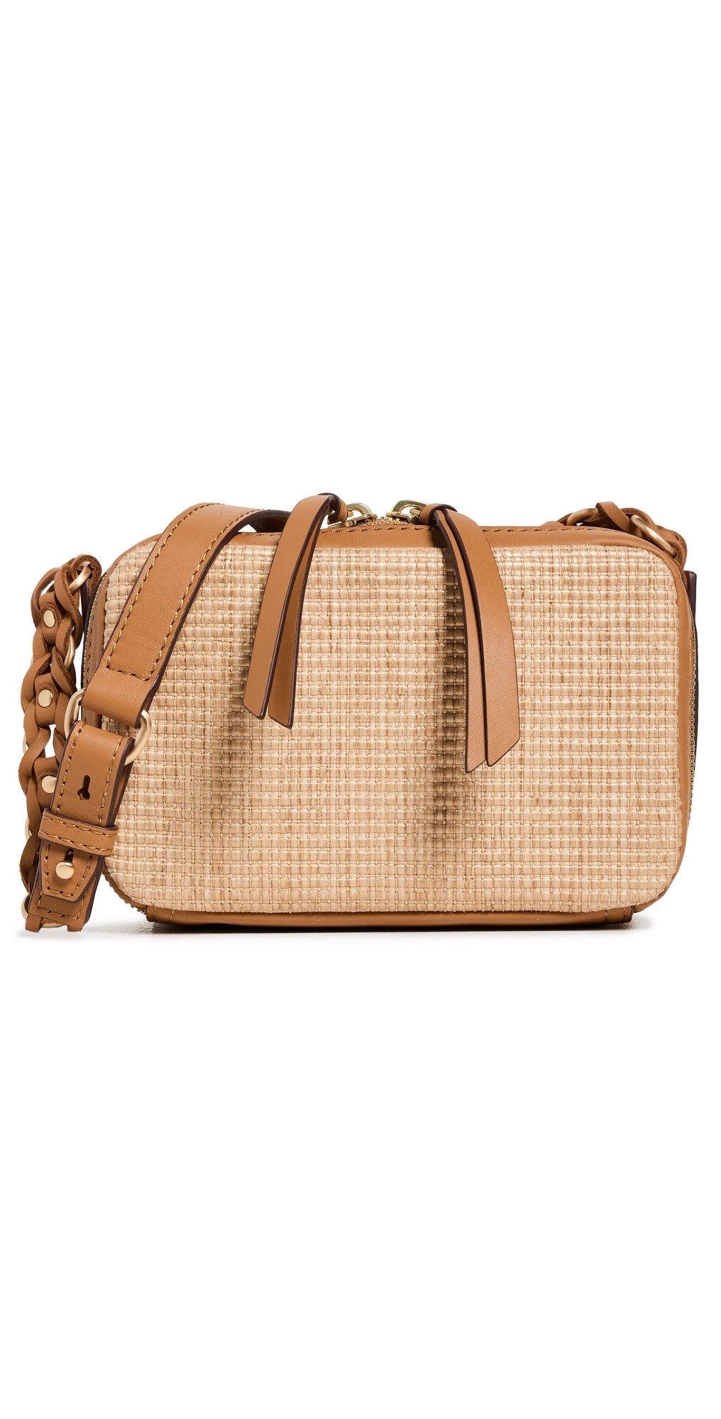 Rag & Bone Cami Straw Camera Bag Natural One Size