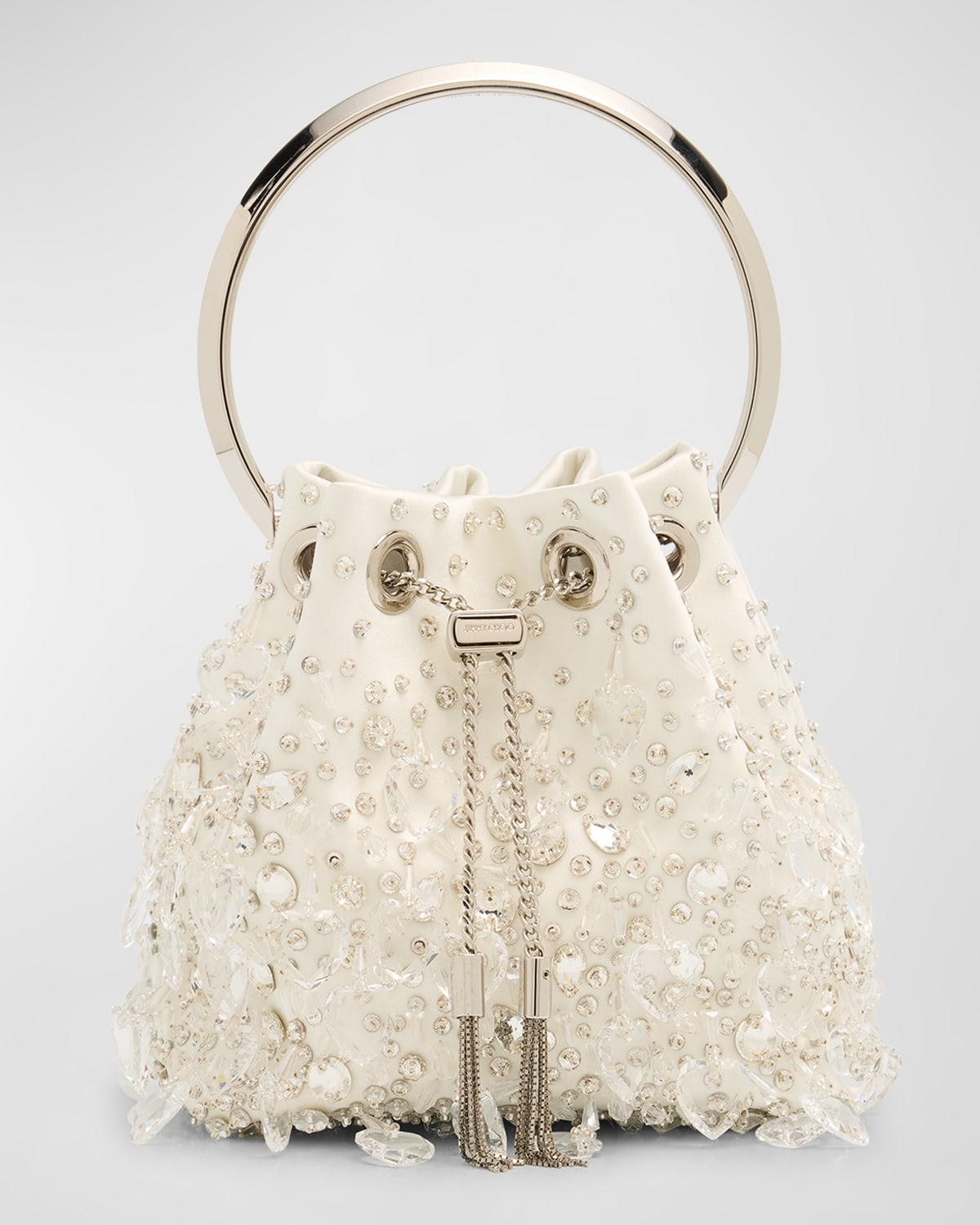 Jimmy Choo Bon Bon Embellished Bucket Bag