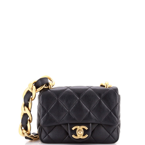 CHANEL Funky Town Flap Bag Quilted Lambskin Mini