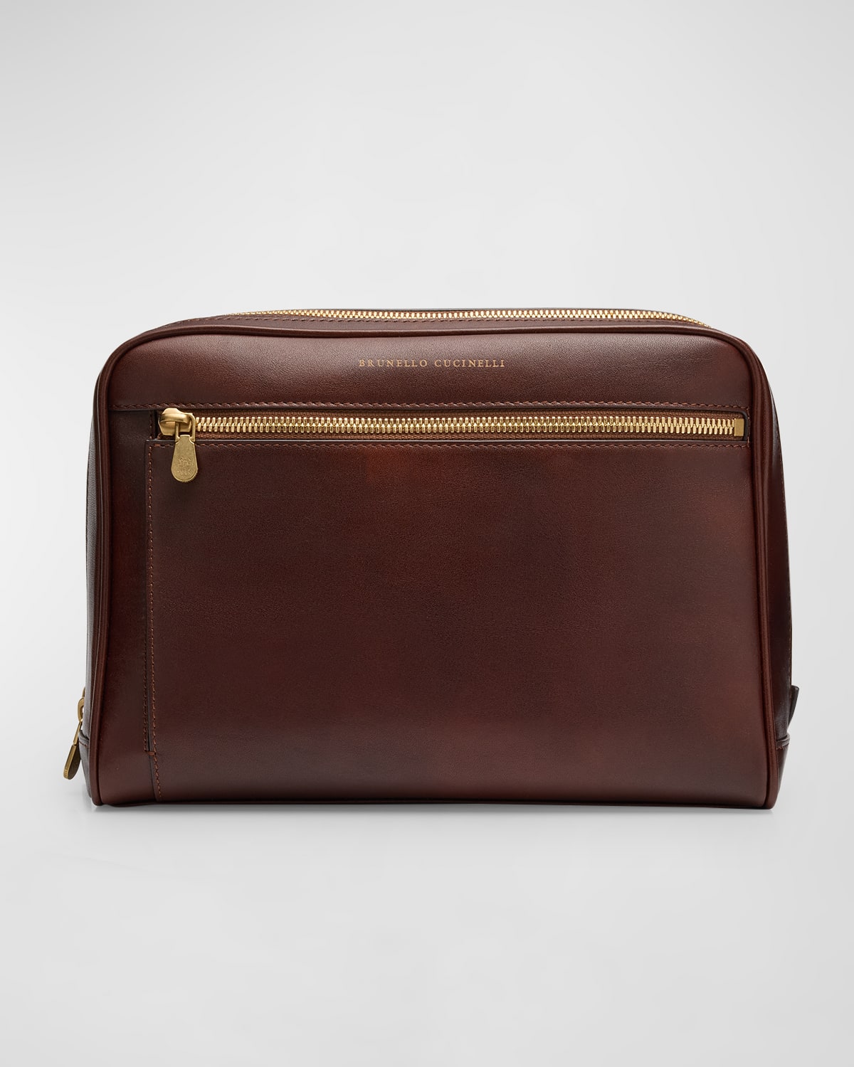 Brunello Cucinelli Men's Leather Toiletry Bag