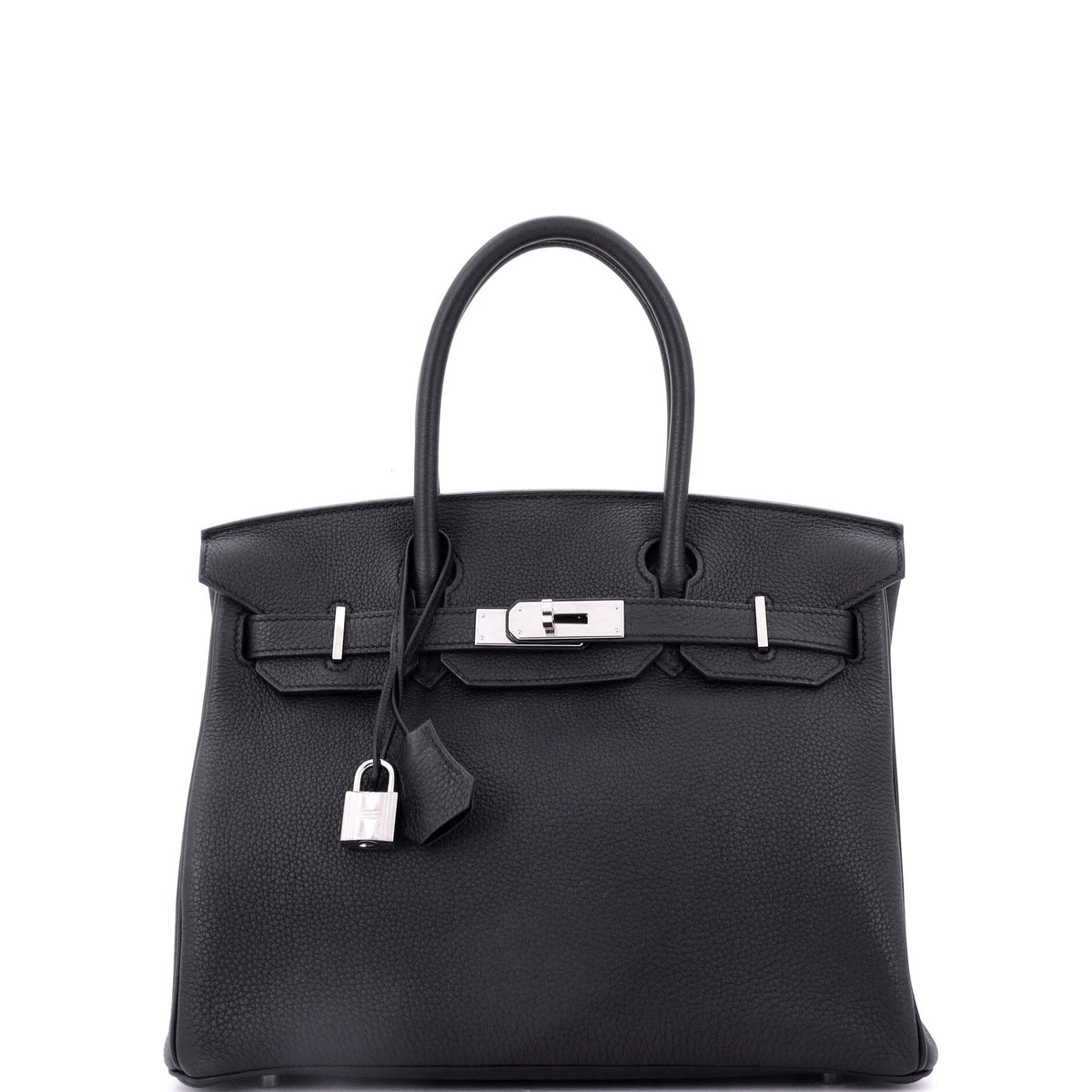 Herm?s Birkin Handbag Noir Togo with Palladium Hardware 30