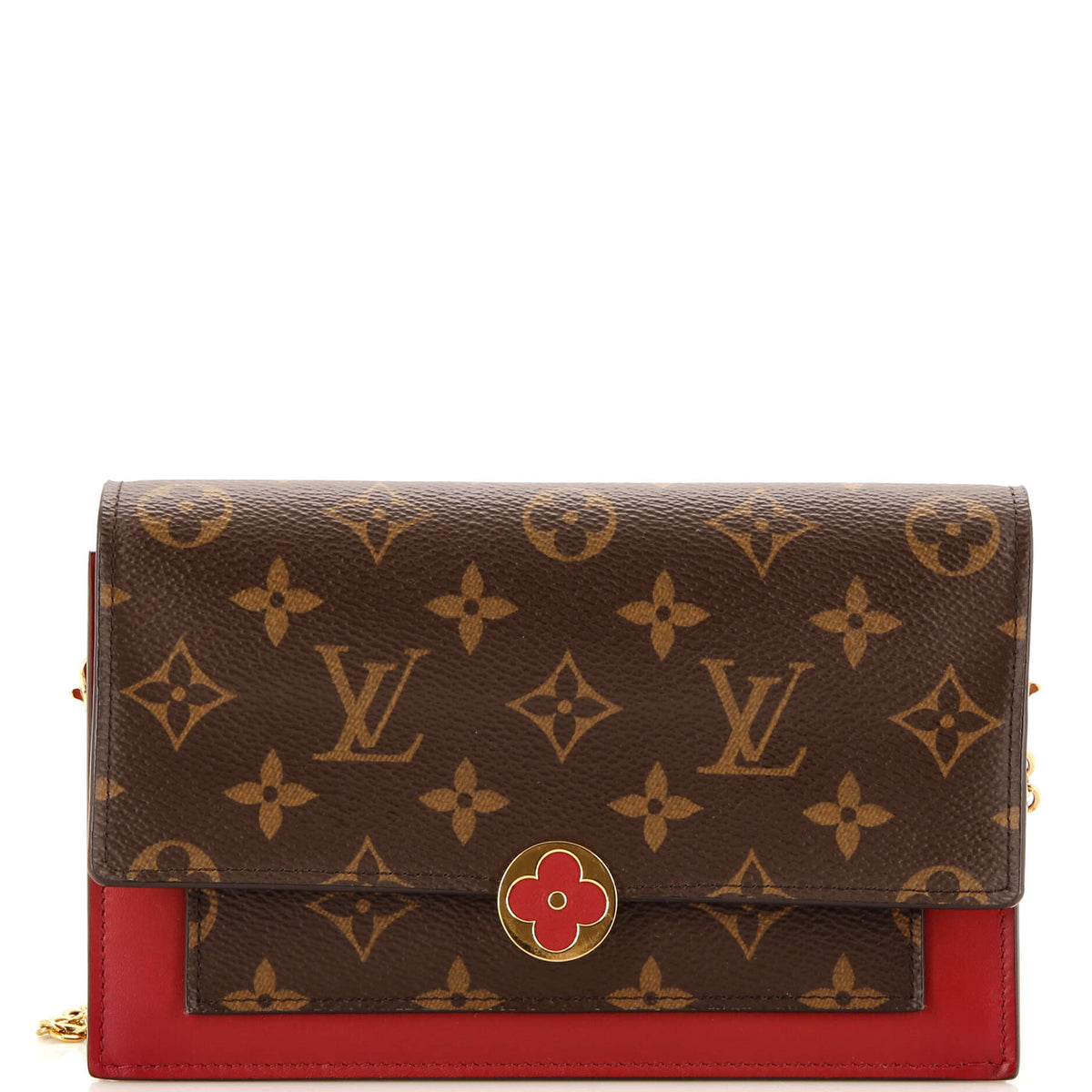 Louis Vuitton Flore Chain Wallet Monogram Canvas