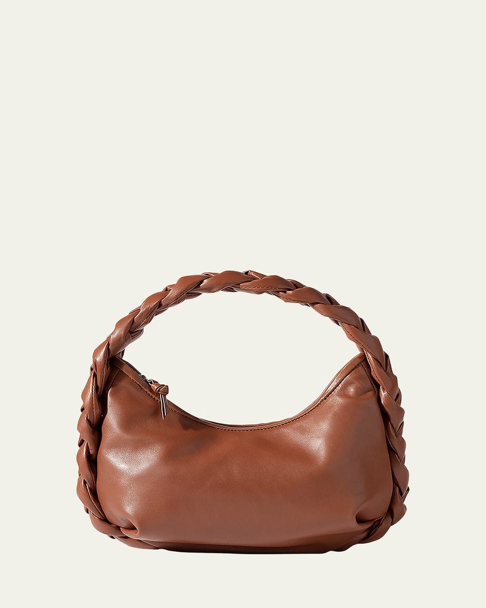 Espiga Braided Leather Top-Handle Bag