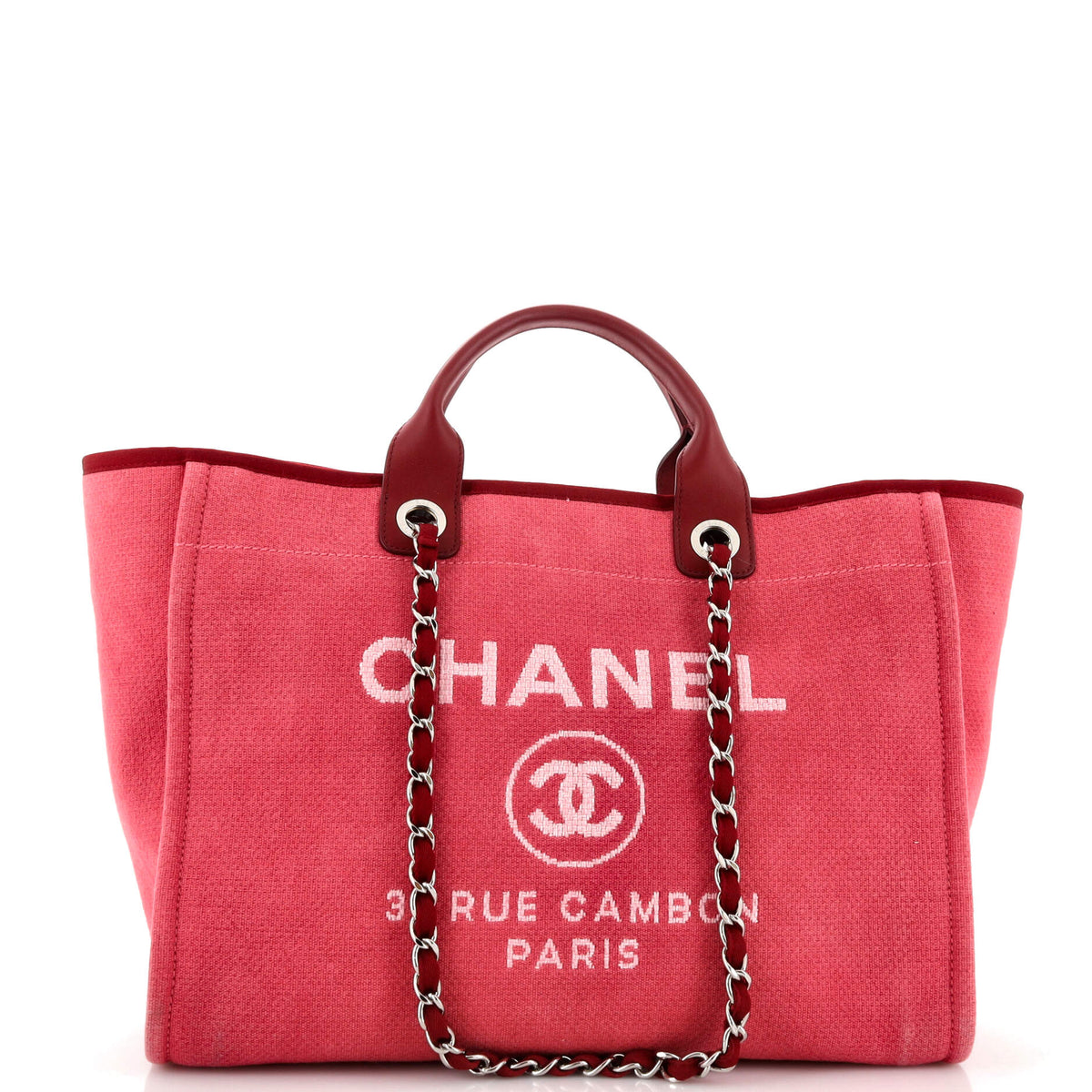 Chanel CHANEL Deauville Tote Canvas Medium