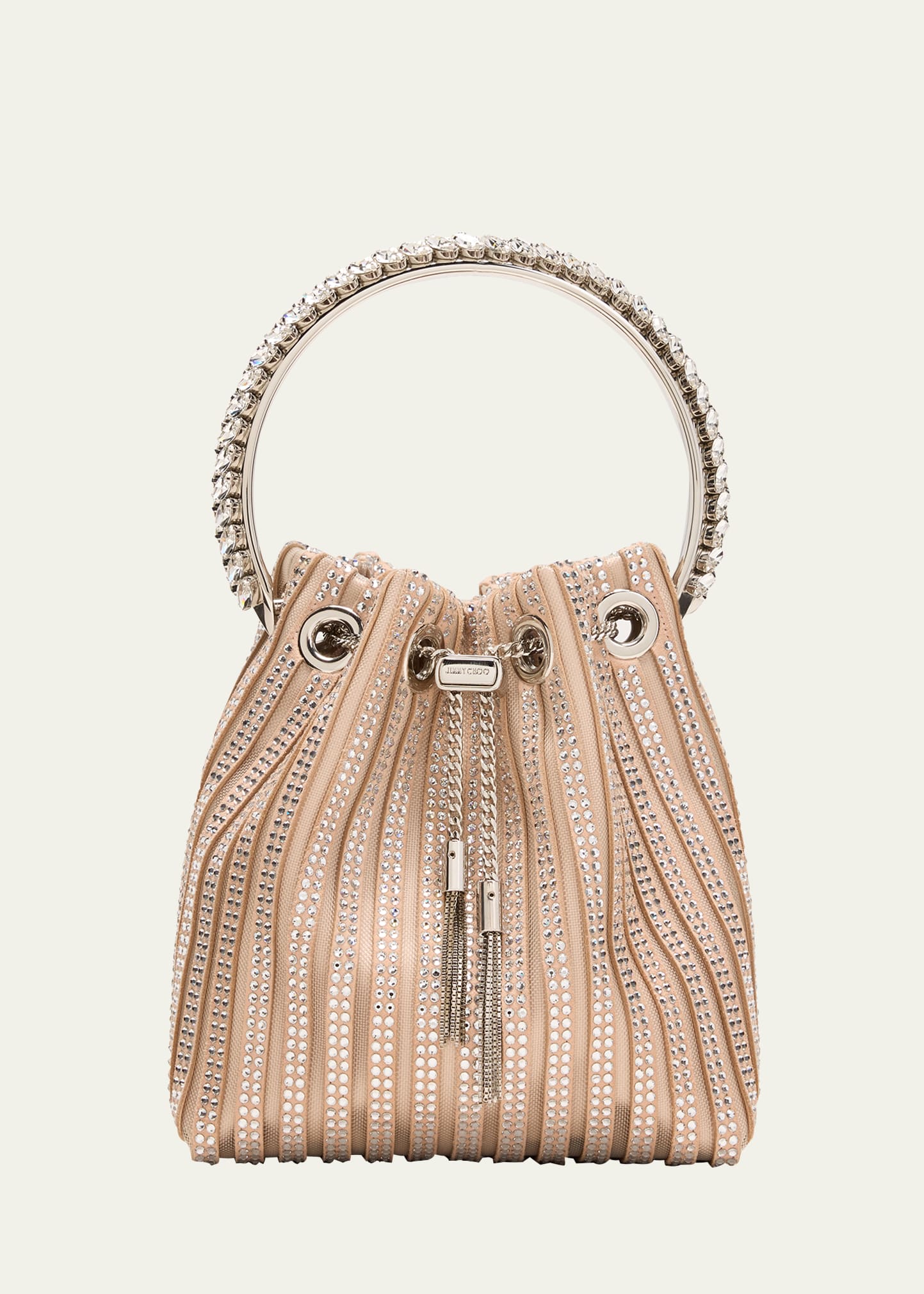 Jimmy Choo Bon Bon Embellished Bucket Bag