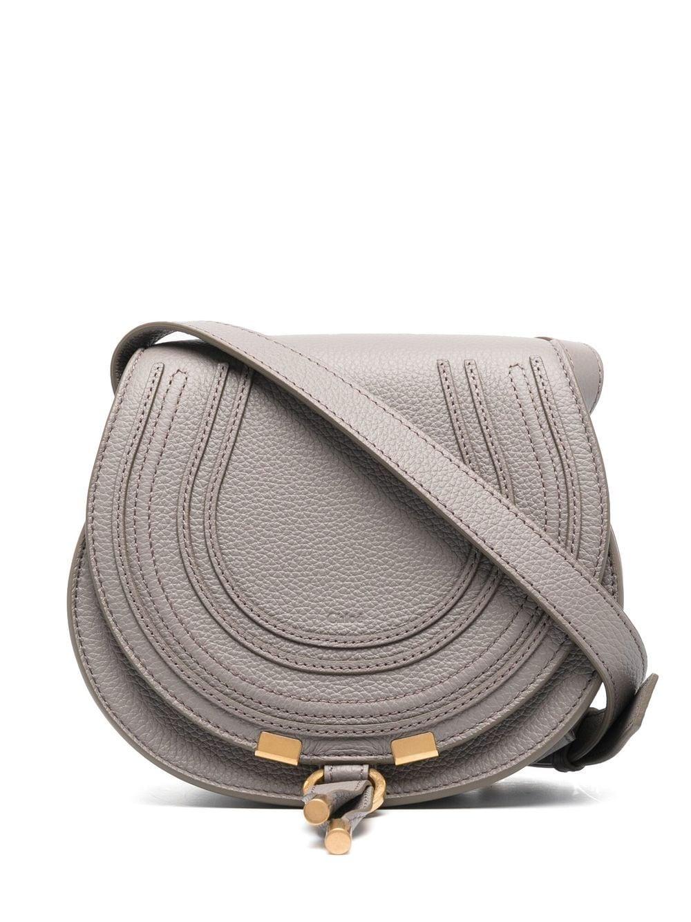 Chloé Women's Marcie Small Saddle Bag in Cashmgrey | CHC22AS680I31