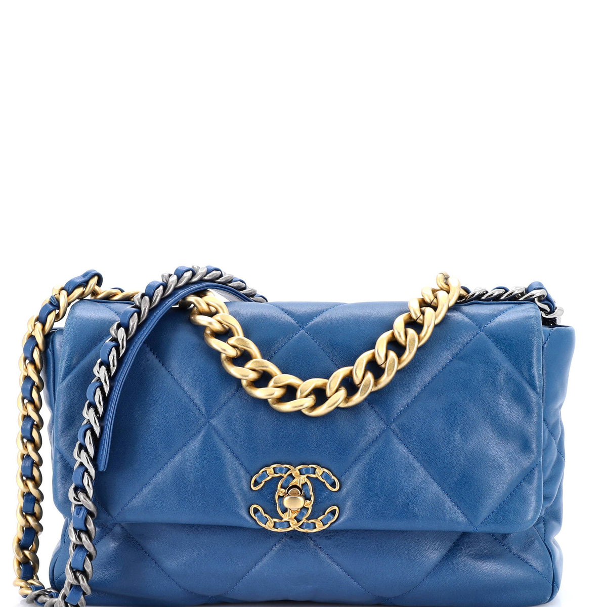 Chanel CHANEL 19 Flap Bag Quilted Leather Large