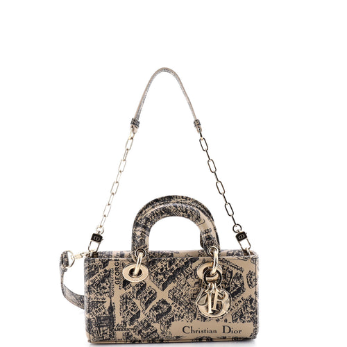 Lady D-Joy Bag Printed Leather Small