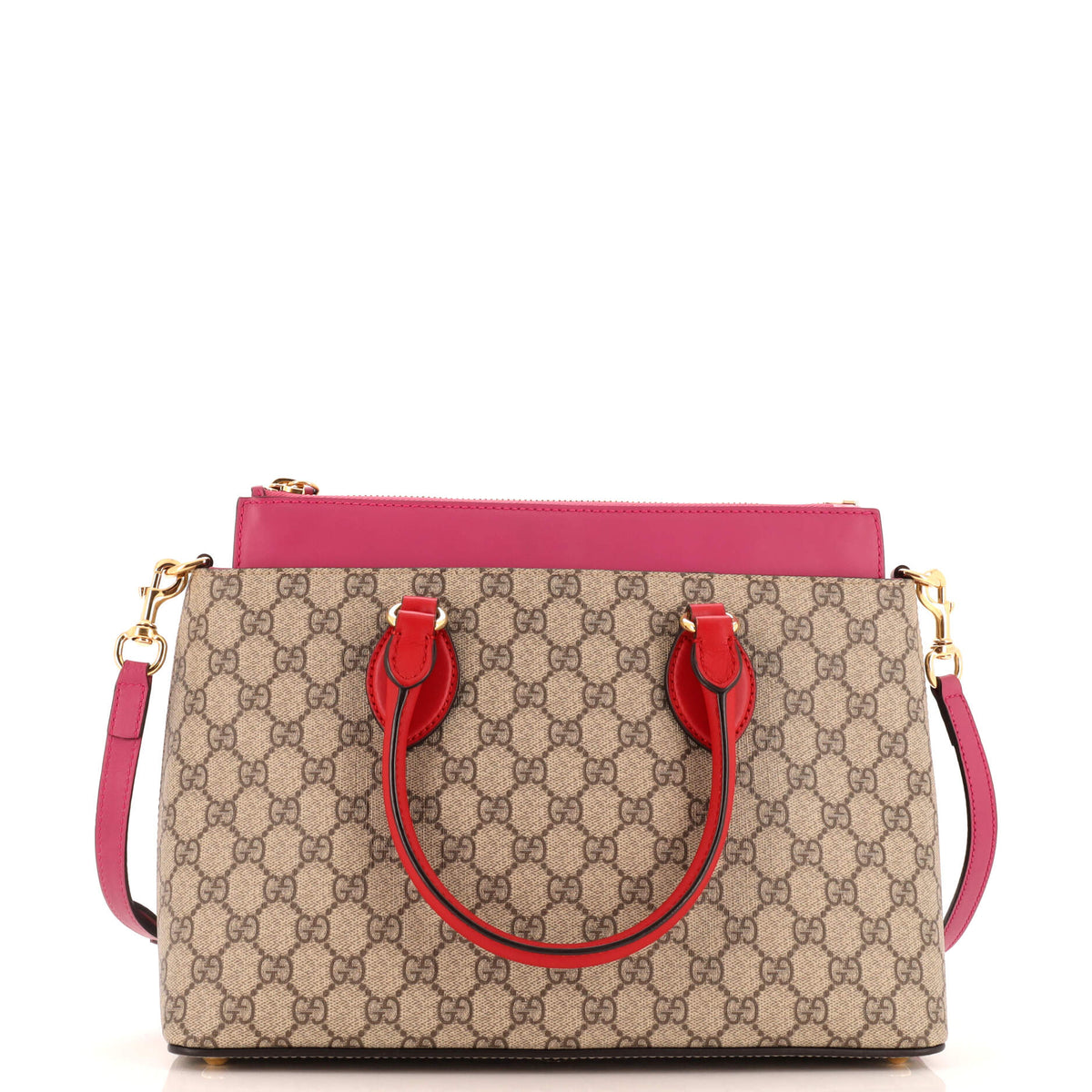 Gucci GUCCI Linea A Convertible Tote GG Coated Canvas Small