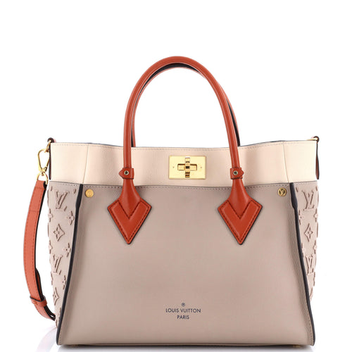 On My Side Tote Monogram Tuffetage Leather MM