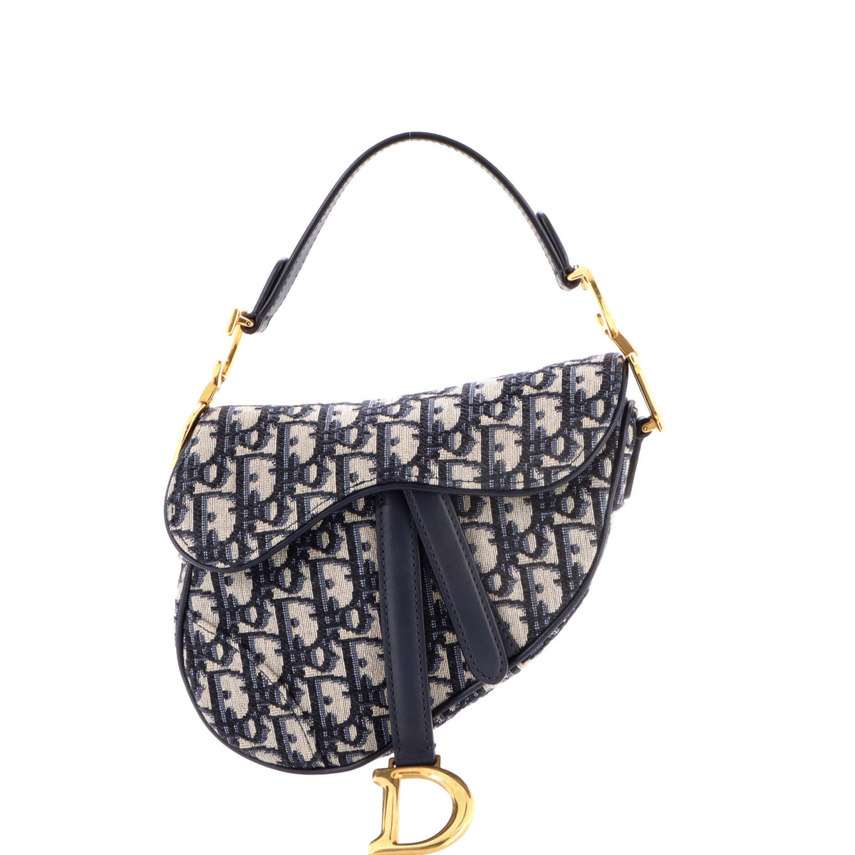Christian Dior Saddle Handbag Oblique Canvas Mini
