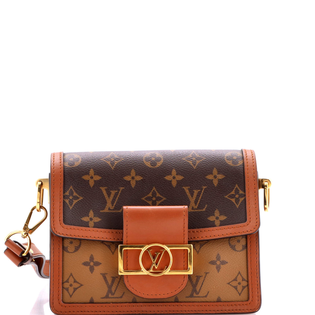 Louis Vuitton Dauphine Shoulder Bag Reverse Monogram Canvas Mini