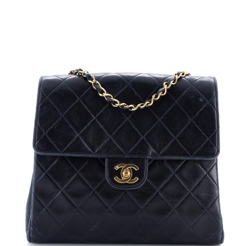 CHANEL Vintage Square Classic Flap Bag Quilted Lambskin Small