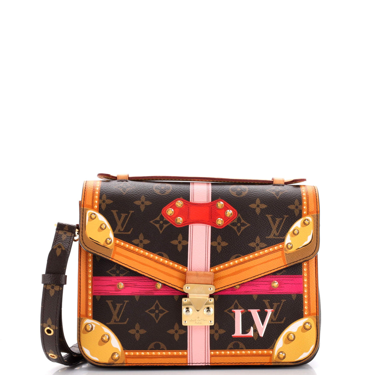 Louis Vuitton Pochette Metis Limited Edition Summer Trunks Monogram Canvas
