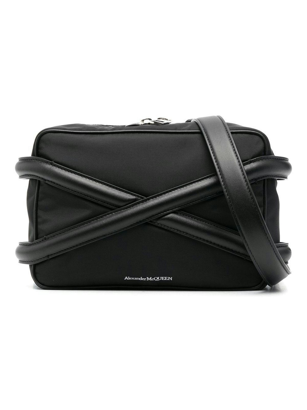 Alexander Mcqueen Men's Harness Nylon Camera Bag in Black | Size UNI | 7262921AALD1000
