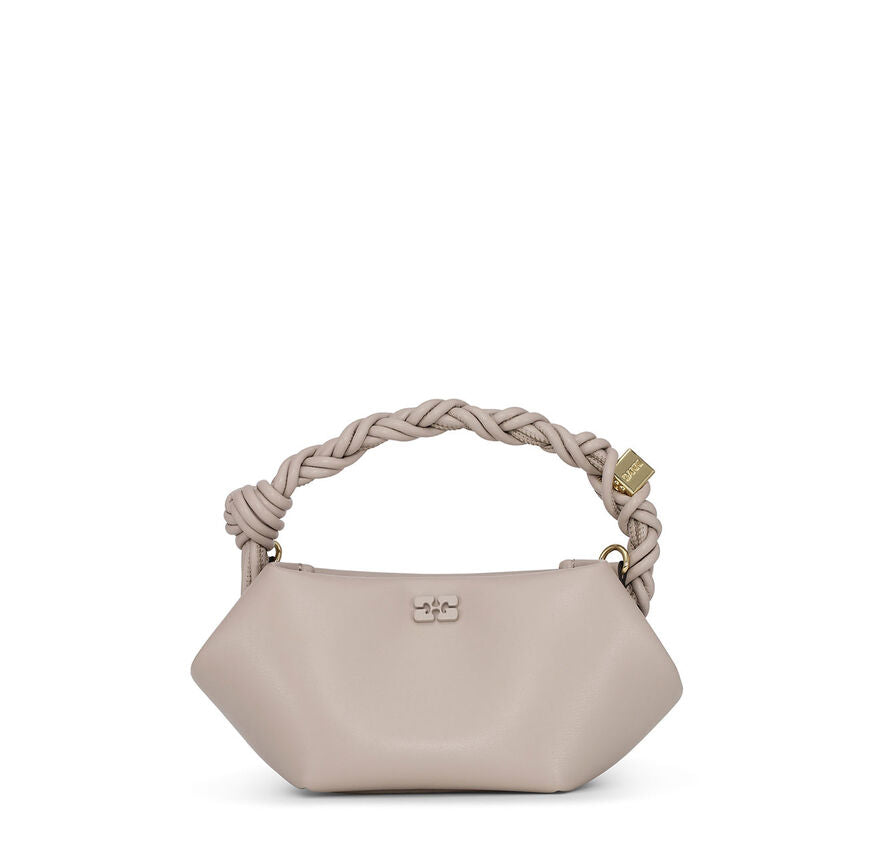 Ganni Light Grey Mini Bou Bag in Oyster Grey Women's