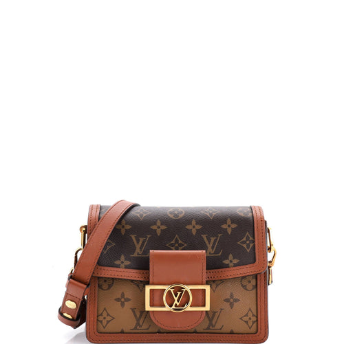Dauphine Shoulder Bag Reverse Monogram Canvas Mini