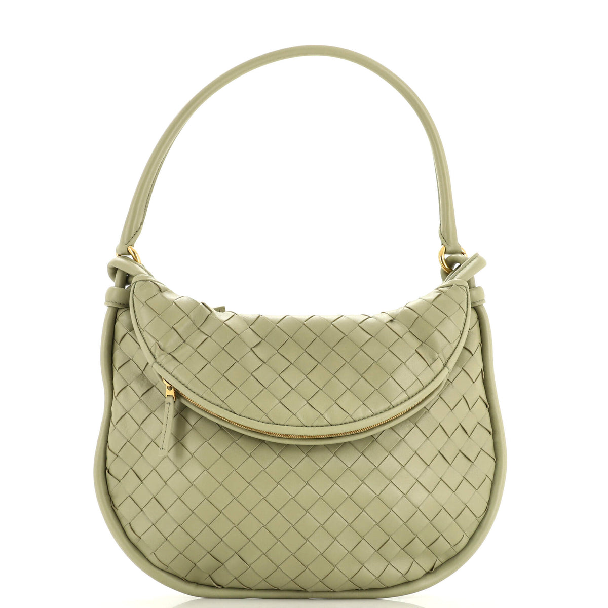 Bottega Veneta Gemelli Shoulder Bag Intrecciato Leather Medium