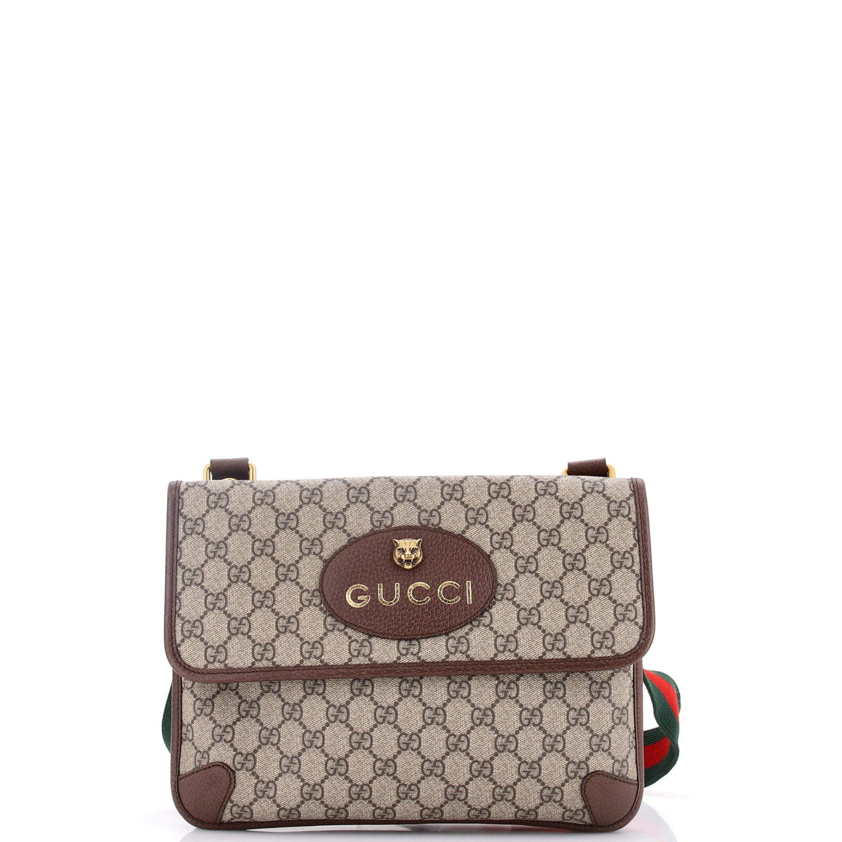 Gucci GUCCI Neo Vintage Flap Messenger GG Coated Canvas Medium