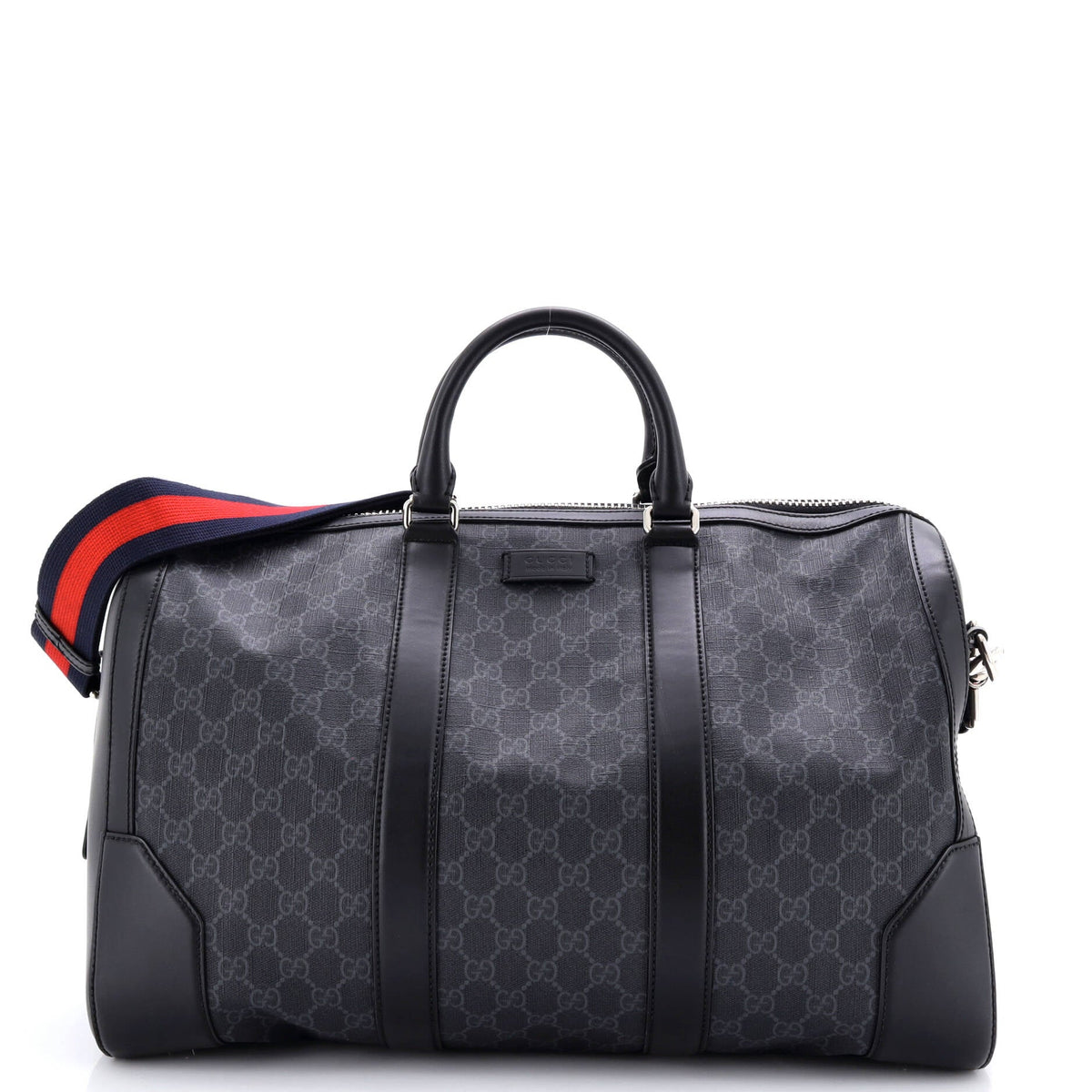 Gucci GUCCI Convertible Duffle Bag GG Coated Canvas Medium