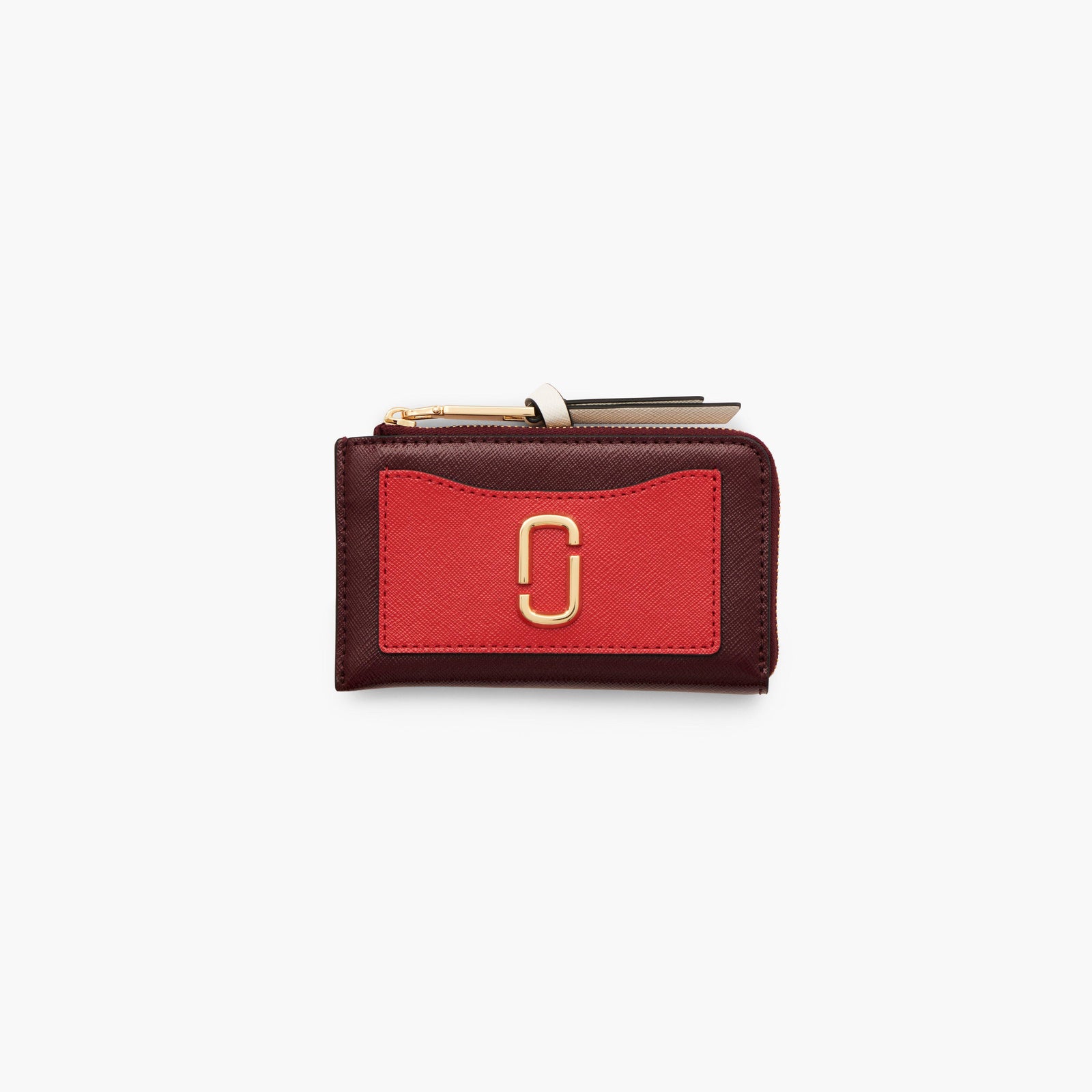 Marc Jacobs The Utility Snapshot Top Zip Multi Wallet in Oxblood Multi