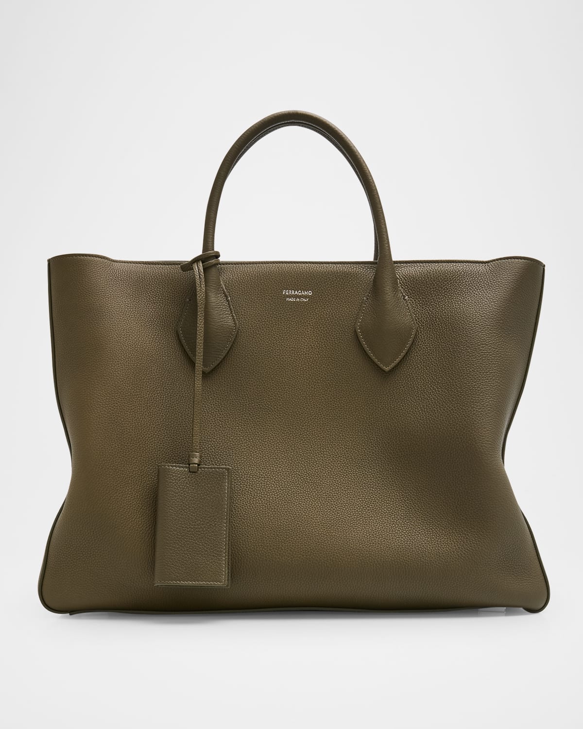 Ferragamo Men's Star Leather Tote Bag