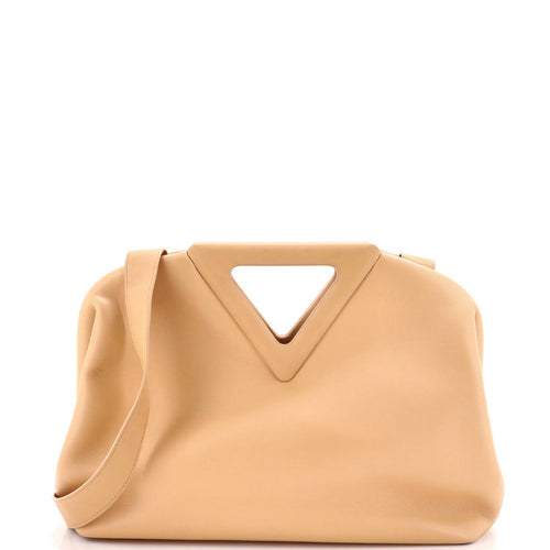 Point Shoulder Bag Leather Medium