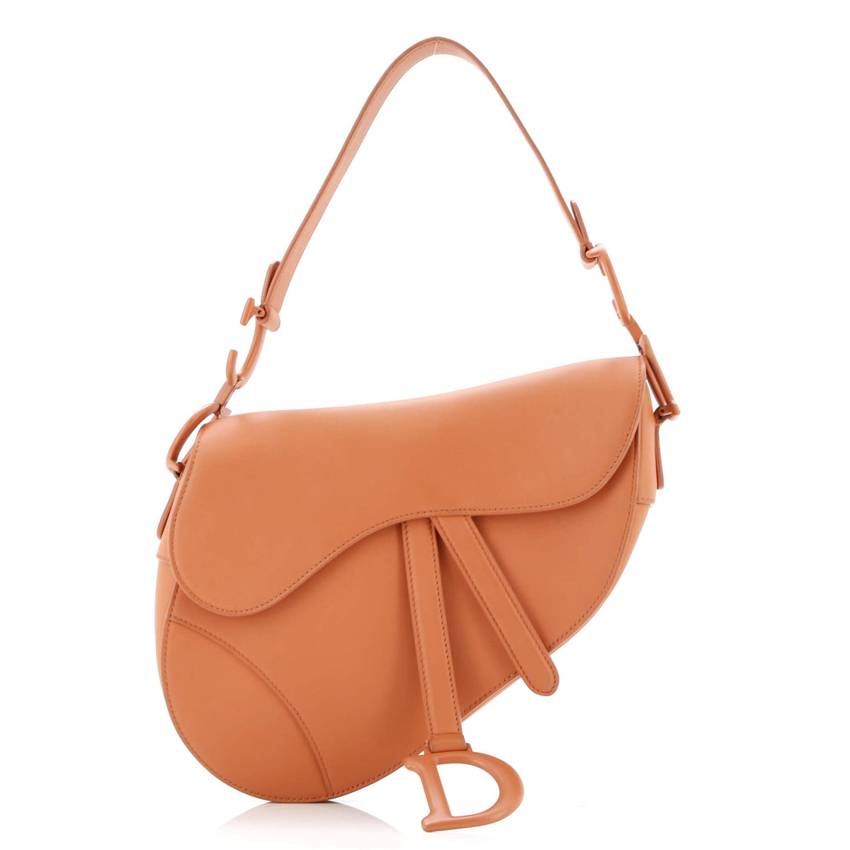 Christian Dior Ultra Matte Saddle Handbag Leather Medium