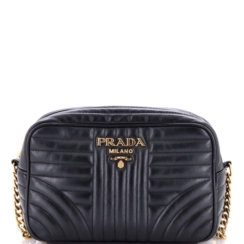 PRADA Camera Bag Diagramme Quilted Leather Small