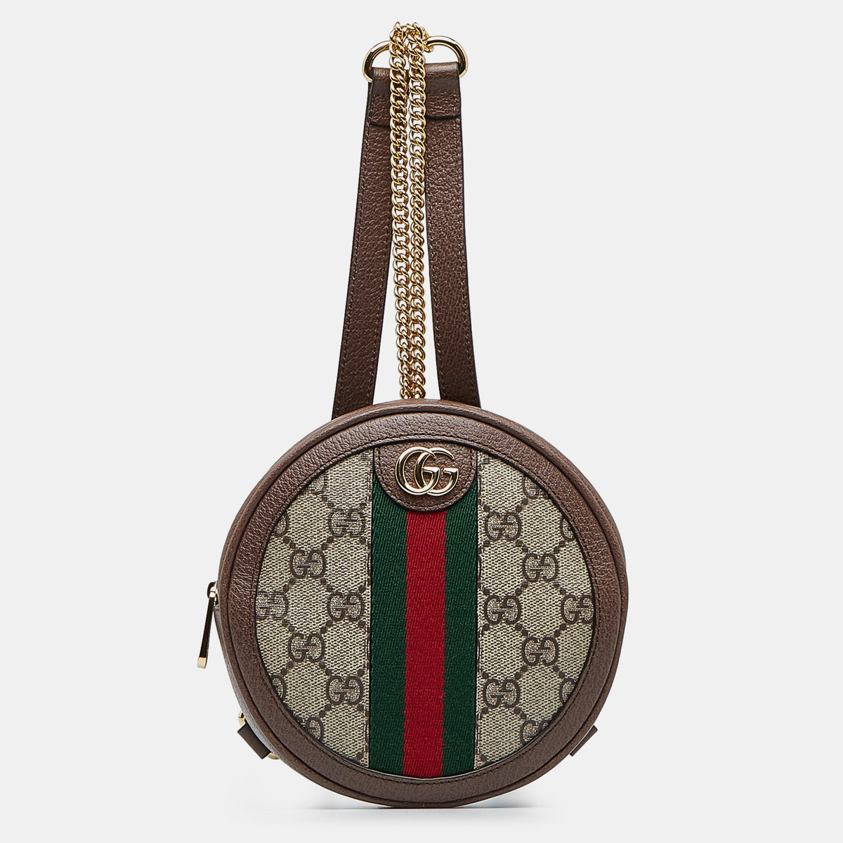 Gucci Mini GG Supreme Round Ophidia Backpack