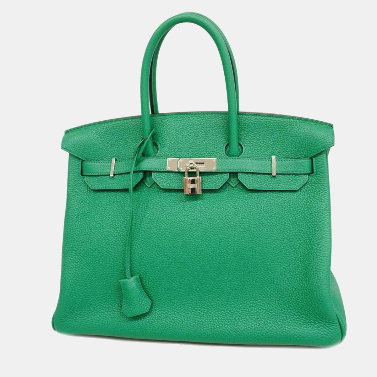 Hermès Handbag Birkin Verso 35 A Stamp Taurillon Clemence Vert Vertigo Fonce Ladies