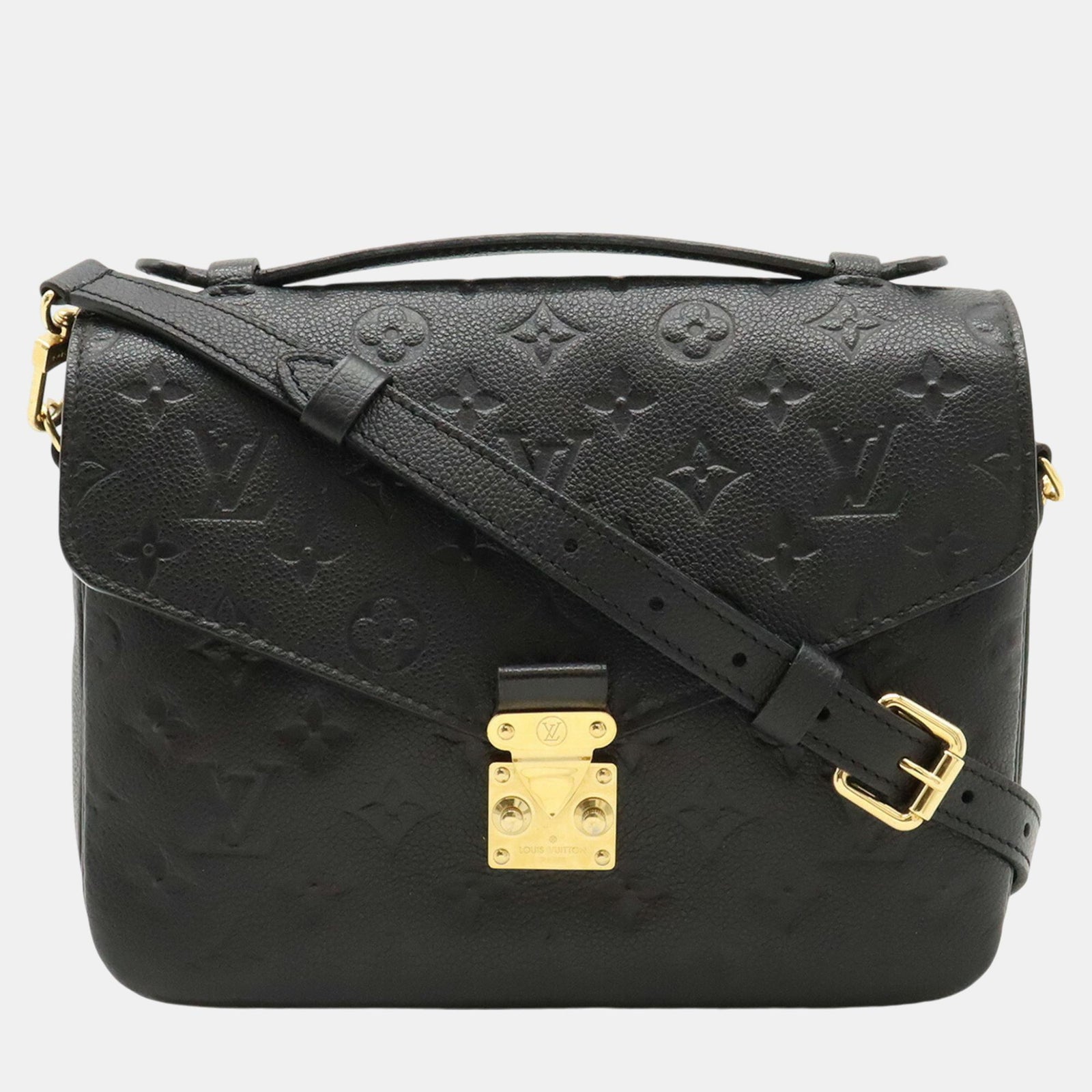 Louis Vuitton Noir Monogram Empreinte Pochette Metis MM Handtasche