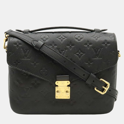 Noir Monogram Empreinte Pochette Metis MM Handbag
