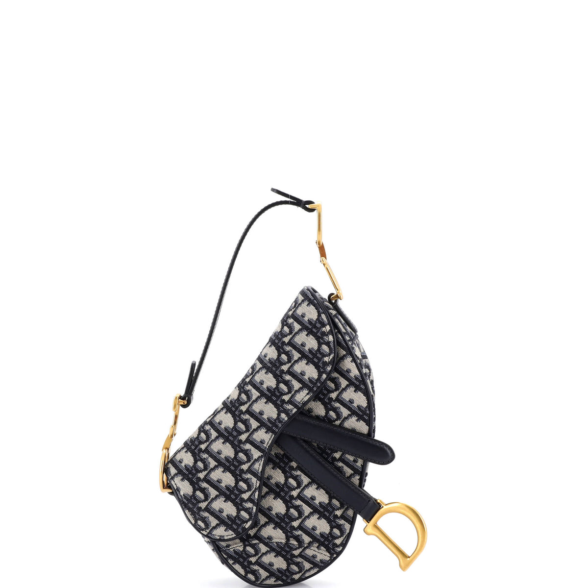 Christian Dior Saddle Handbag Oblique Canvas Mini