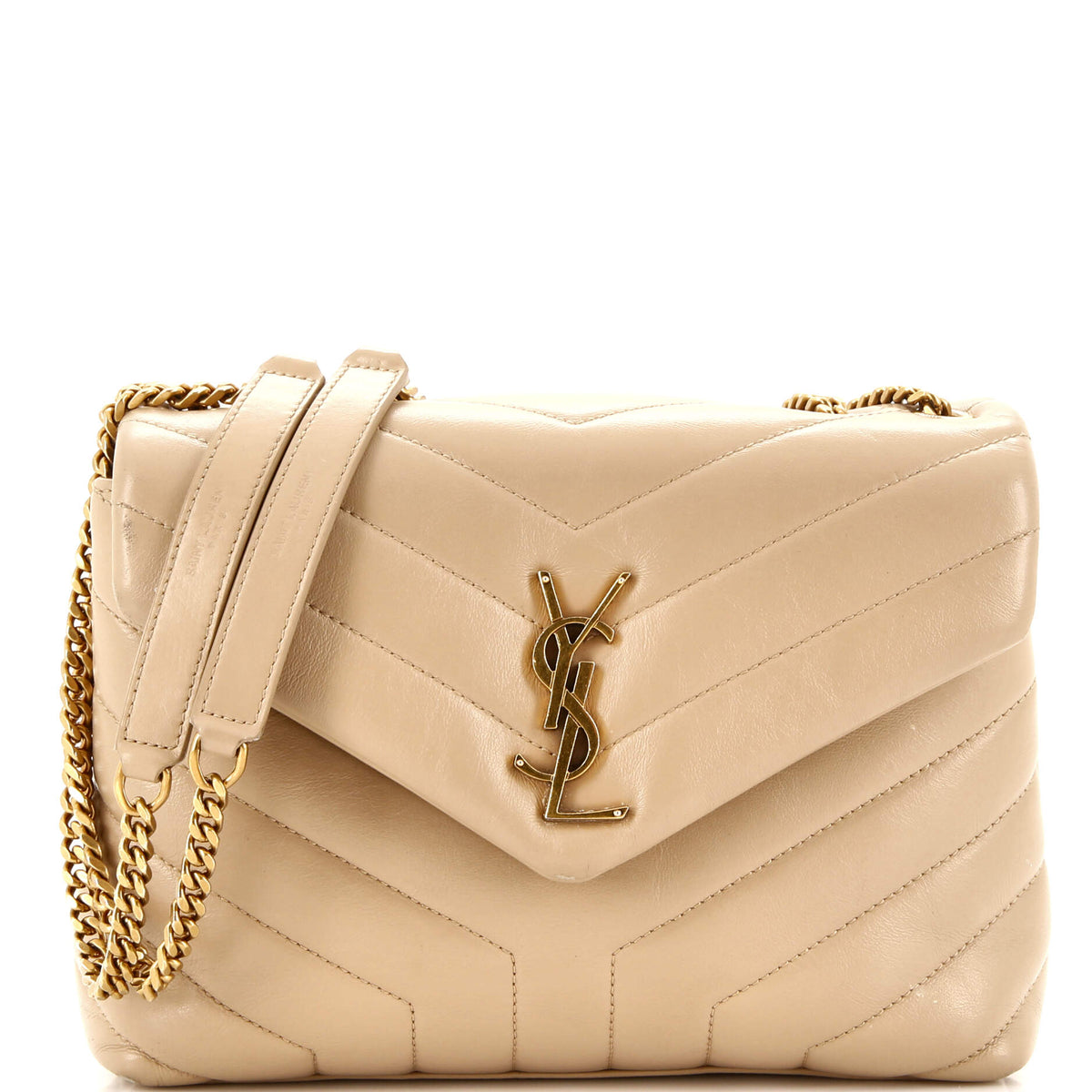 Saint Laurent Loulou Shoulder Bag Matelasse Chevron Leather Small